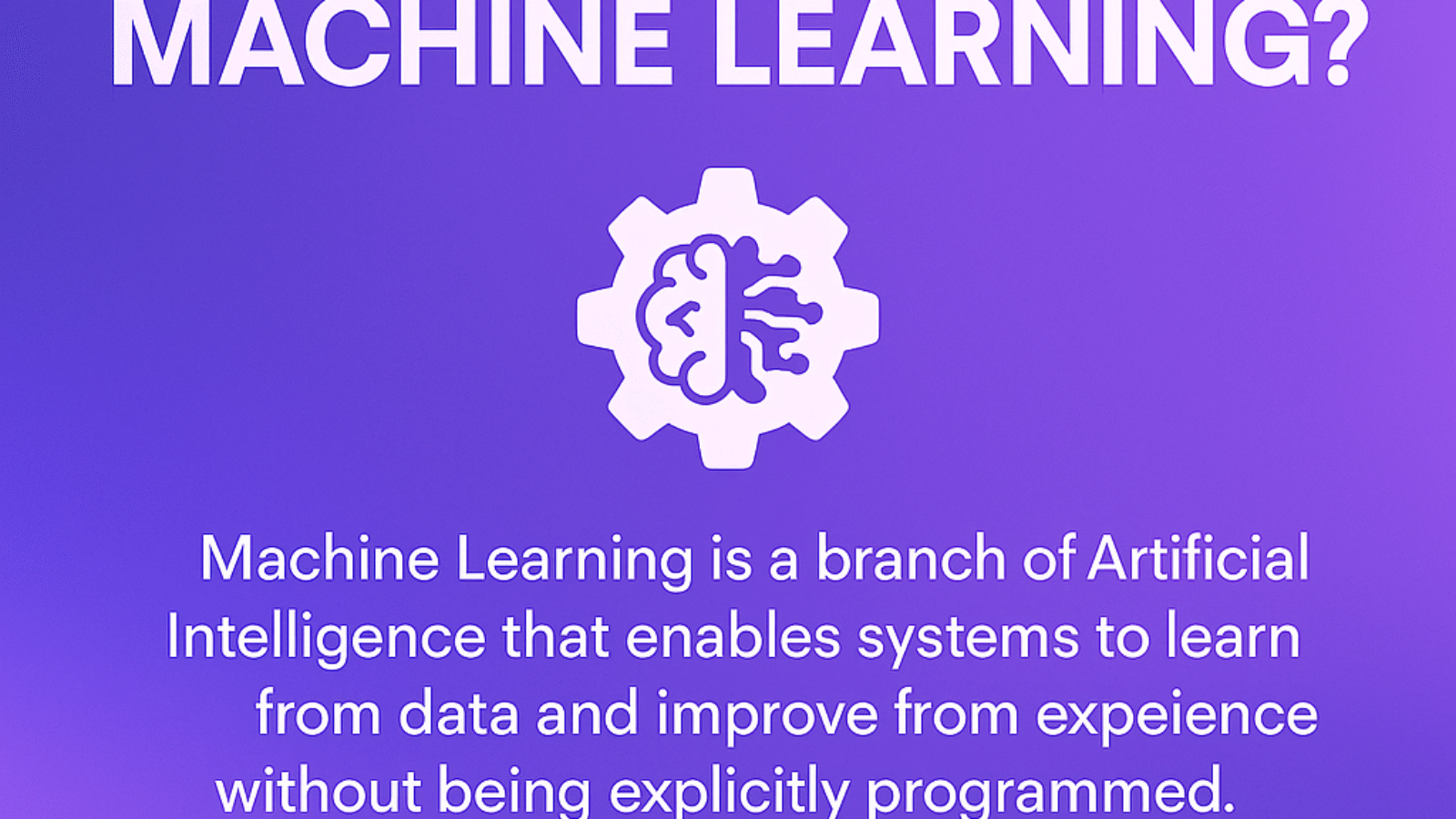 machine learning